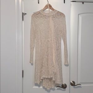 free people cream lace dress